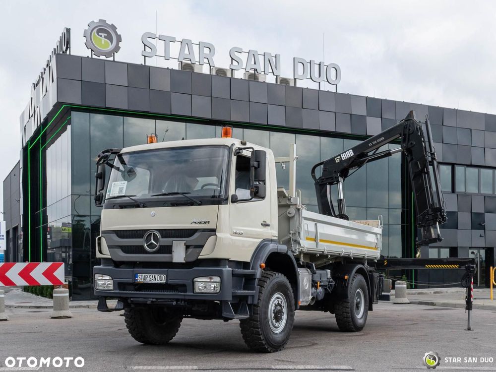 Mercedes-Benz AXOR 1833 4x4 HIAB 166 HDS Żuraw Wywrotka Chwytak - 11