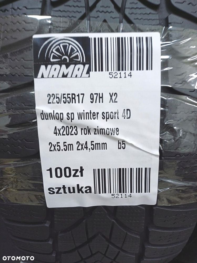 4x 225/55r17 dunlop 2023 opony zimowe 52114 - 12