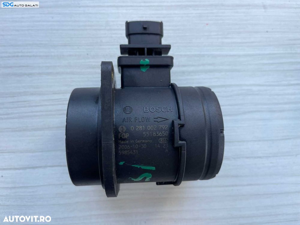 Debitmetru Aer Lancia Ypsilon 1.3 JTD 2011 - 2018 Cod 0281002792 55183650 (compatibil cu codurile 95513367 0281002793) [B3504] - 1