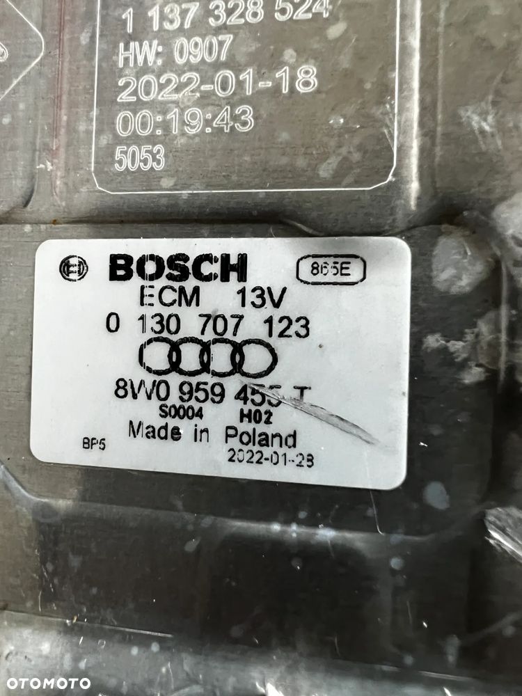 Silnik wentylatora chłodnicy Audi 8W0959455 - 8