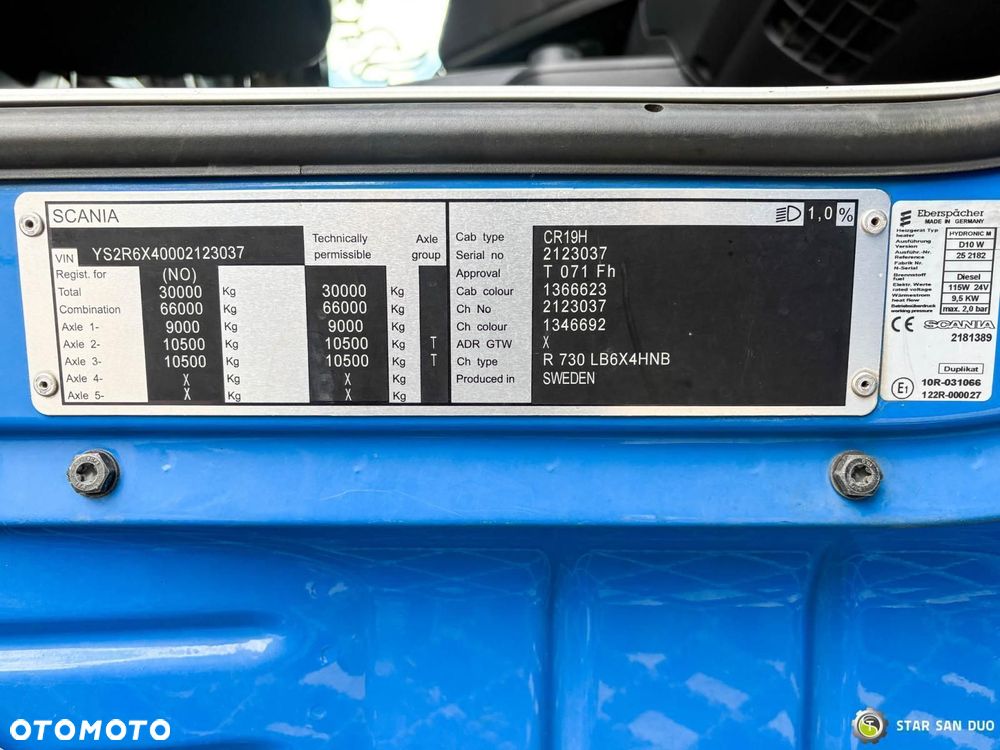 Scania R730 6X4 PALFINGER PK 33002 EH HDS Żuraw Crane - 16