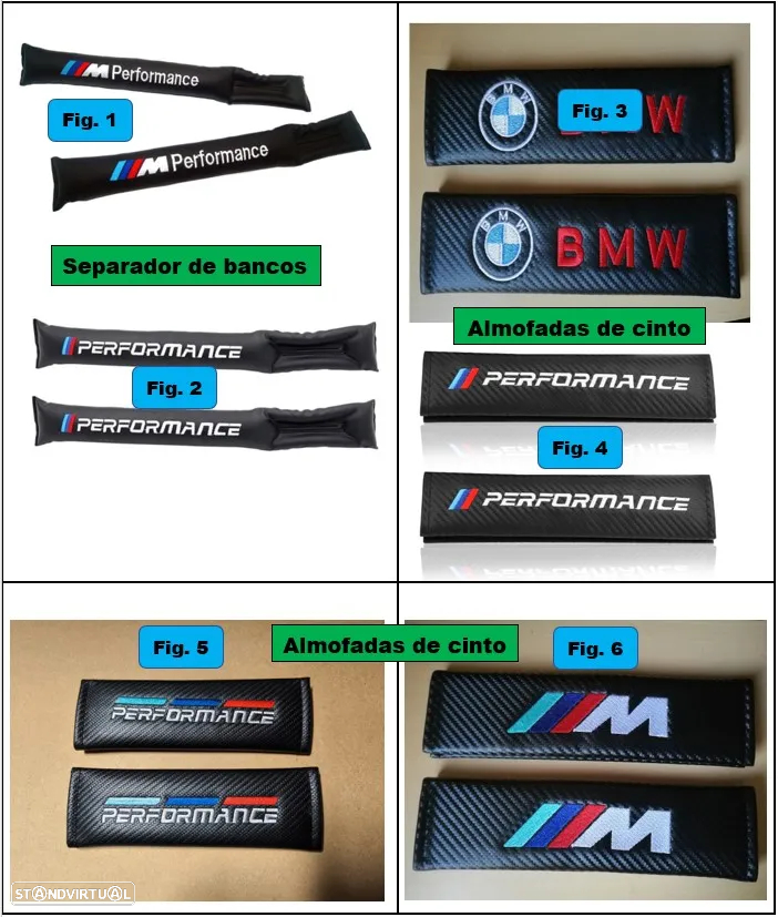 Par Caliper Capas em ABS Pinças Travão Maxilas BMW Mercedes e outras - 17