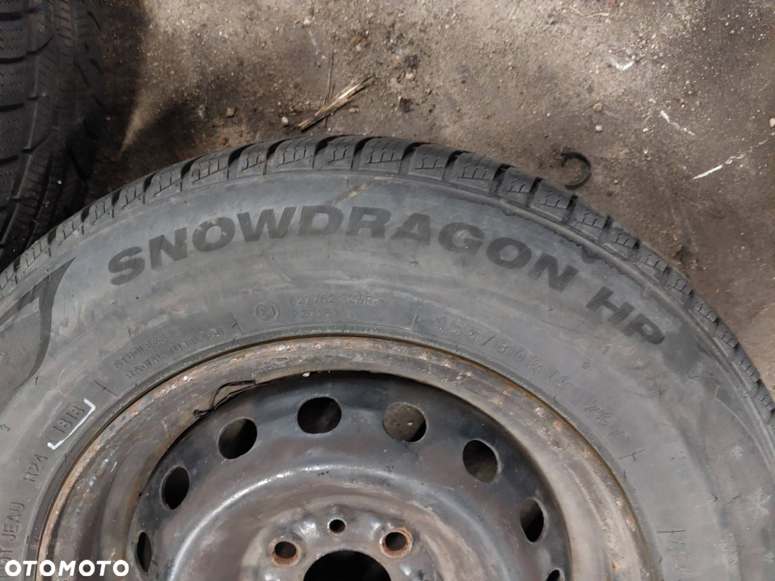 KOŁA KOMPLET FELGI OPONY ZIMOWE 4x98 5Jx13 155/80R13 FIAT PUNTO PANDA - 4