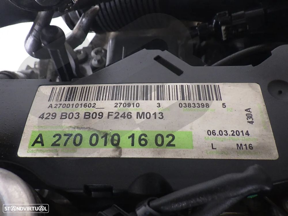Motor Mercedes B W246 1.6TB 115KW Ref: 270910 - 6