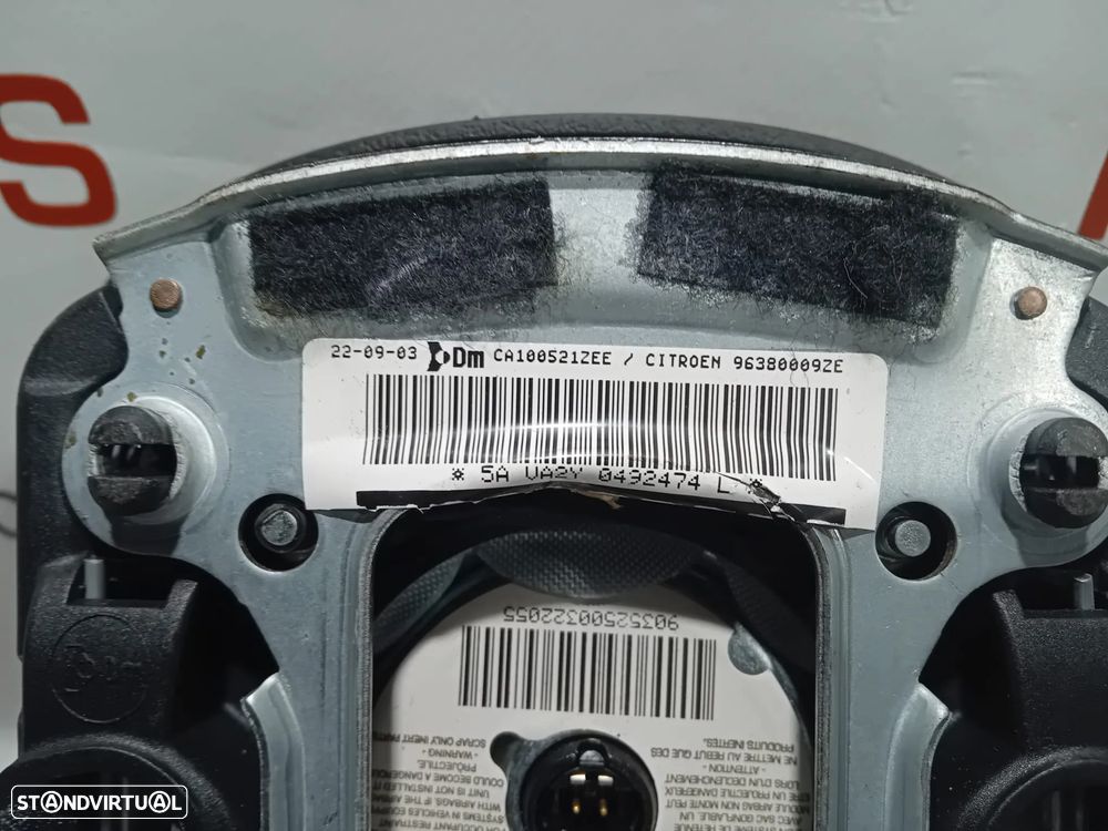 Airbag do Volante Citroen C2 C3 1 Fase 1 Original - 6
