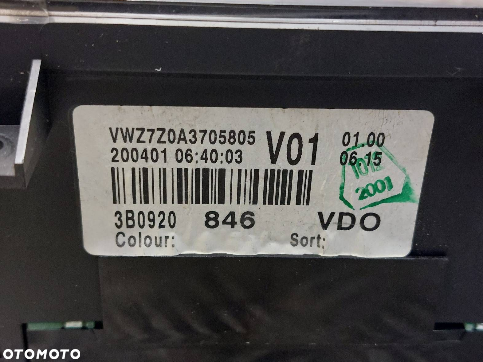 ZESTAW STARTOWY PASSAT B5 FL 1.8 T 4B0906018DC 4B0905851A 3B0920846 - 4