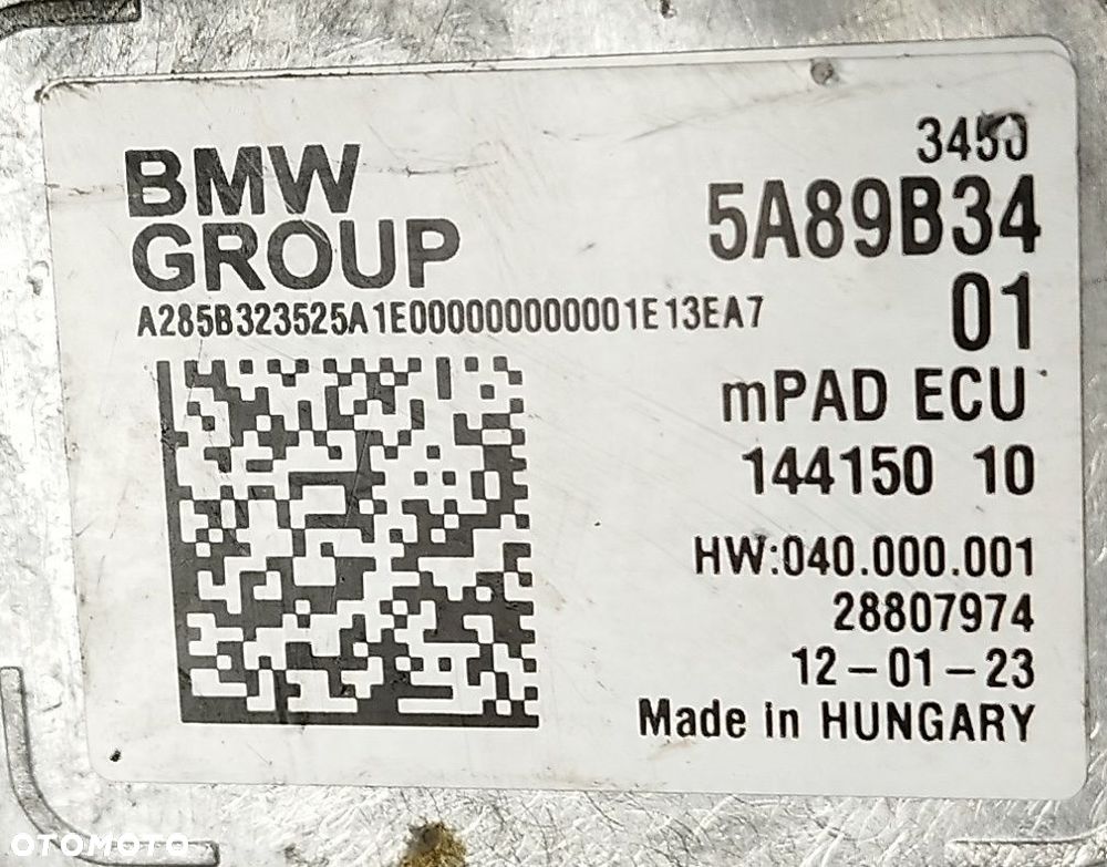 BMW IX mPAD ECU KOMPUTER STEROWNIK 5A89B34 - 9