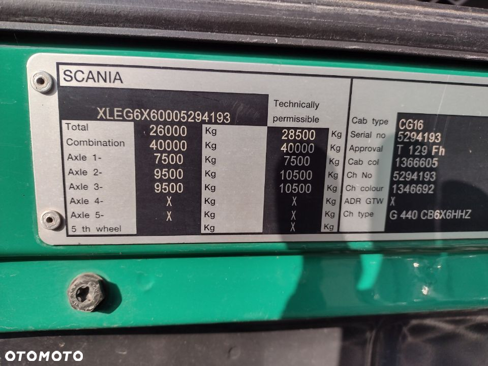 Scania G 440 6X6 KIPER MEILLER BORDMATIC - 8