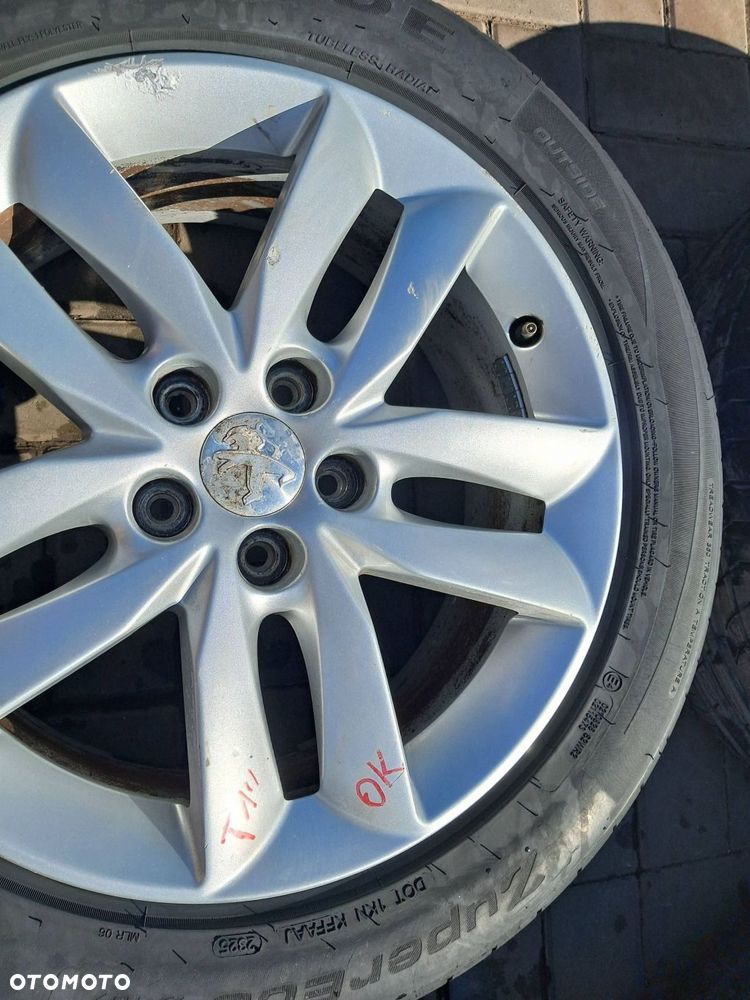 peugeot 508 felgi aluminiowe 17" koła lato 215/55r17 5x108 9671401380 - 7