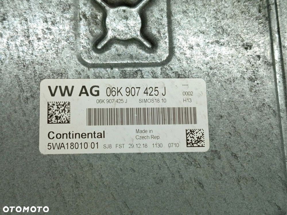 KOMPUTER STEROWNIK SILNIKA SEAT LEON III ATECA 2.0 TSI 06K907425J - 5