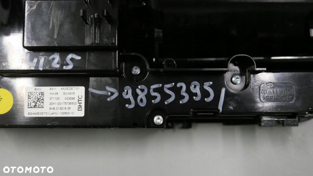 bmw f40 f44 panel klimatyzacji kratka nawiewu środkowa 4a0ede7 9855395 - 10