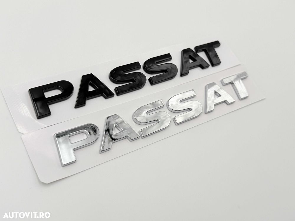 Emblema Compatibila VW Passat negru - 6