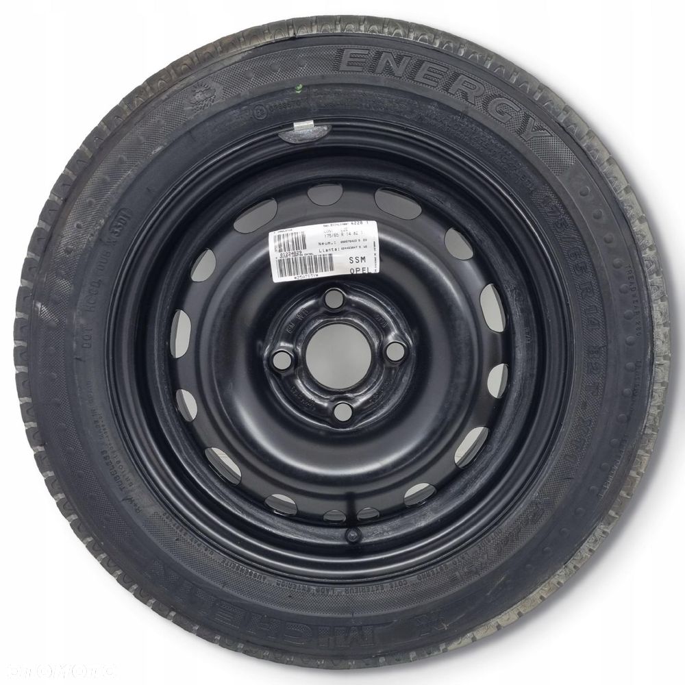 KOŁO ZAPASOWE zapas Opel Corsa C felga 175/65 R14 4x100 2140141 jak nowa - 1