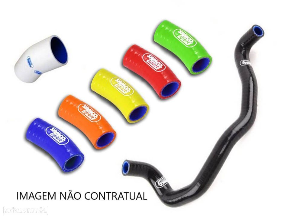 kit tubos radiador samco honda cr 125r 04 - 07 azul - 1