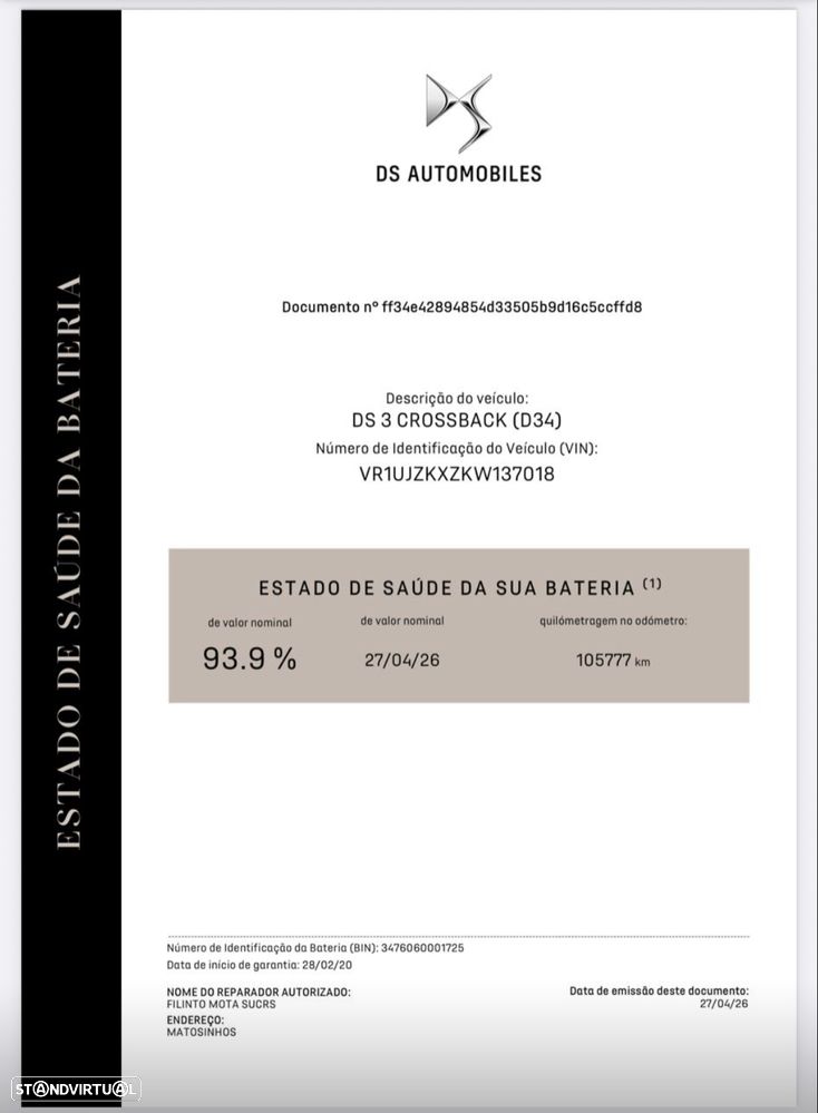 DS DS3 Crossback E-TENSE PERFORMANCE LINE + - 8