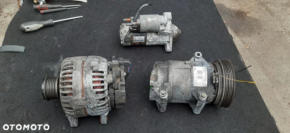 Nissan Renault 1.5 dci Kompresor Klimatyzacji 8200600110 01140543 Alternator 150 a 8200728292-a 0124525140 Rozrusznik 8200584675b m000t87881 - 1