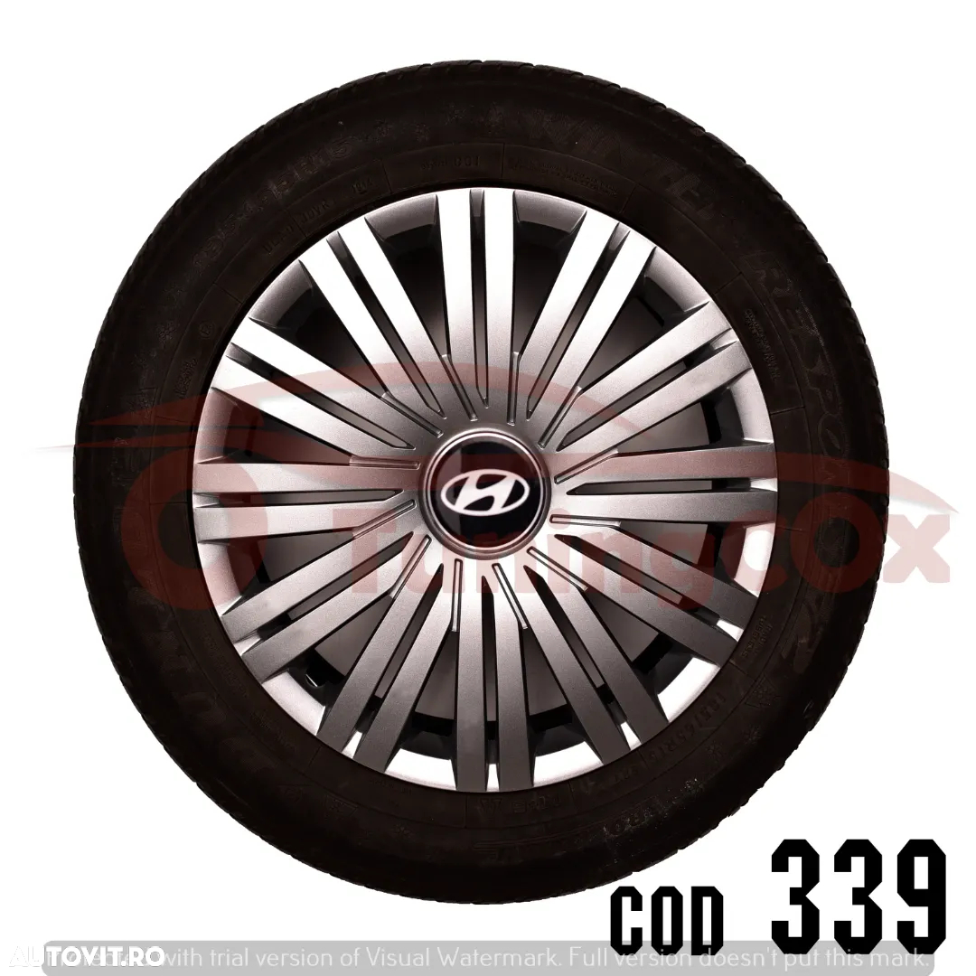 Capace roti R15 HYUNDAI la set de 4 buc,covorase interioare,manson schimbator - 12
