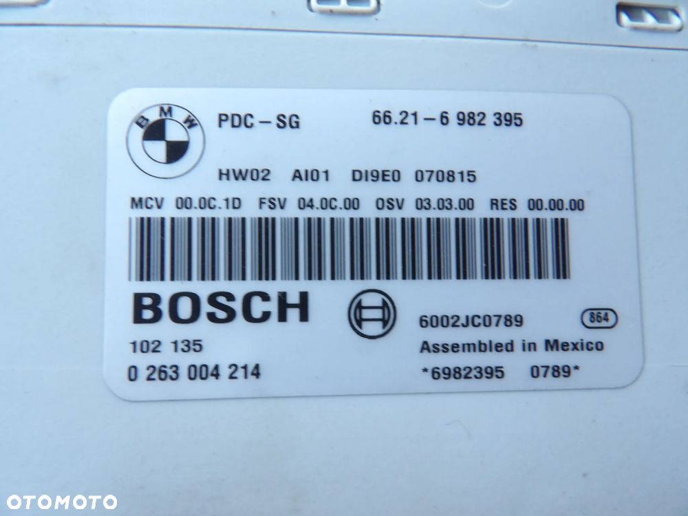 BMW - E87 - STEROWNIK , MODUŁ PARKOWANIA PDC - 6982395 - 2