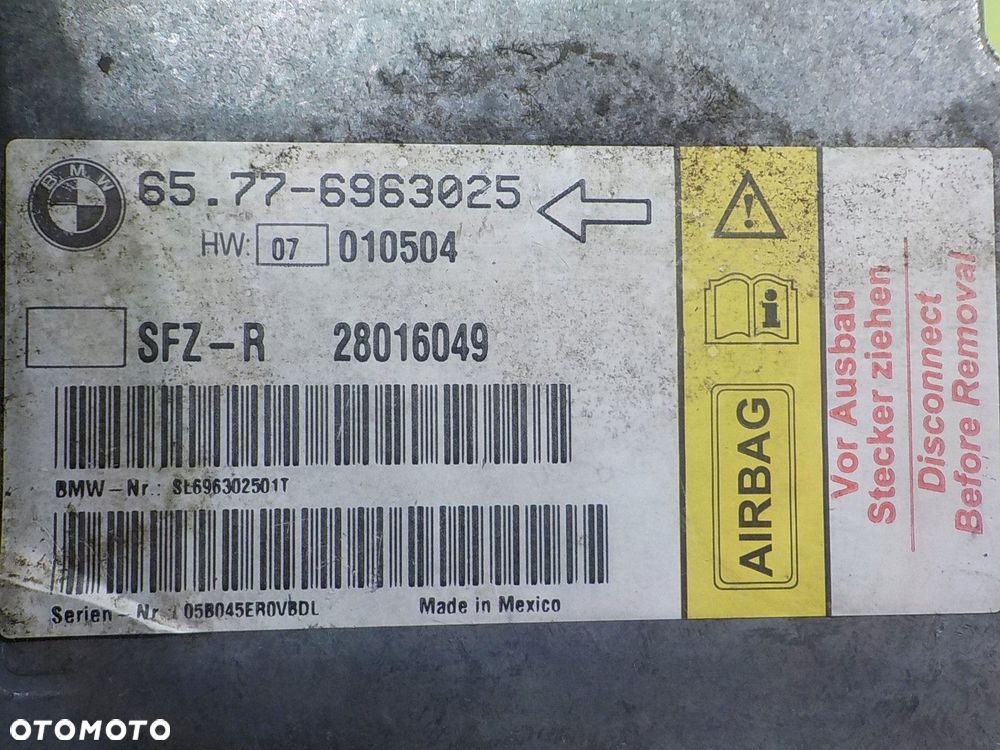 BMW 6 E64 E63 3.0 B AUT 05r CABRIO modul sensor AIRBAG 6963025 - 6