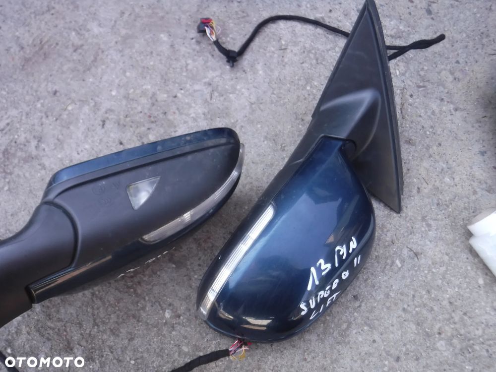 Skoda Superb II 2 Lift FL lusterko lewe prawe LW5Q F0F0 13pin 13 pin - 3