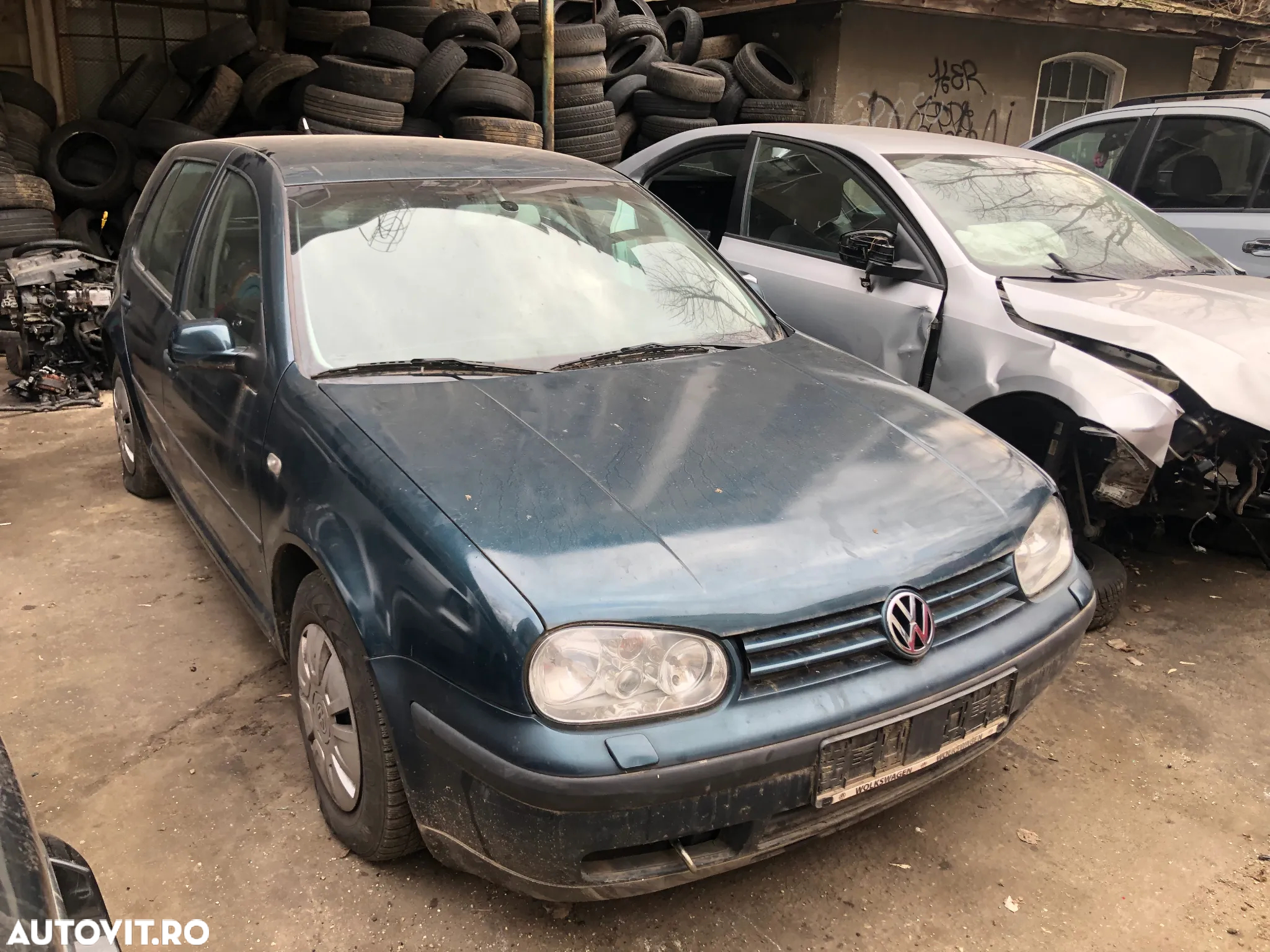Bara fata VW Volkswagen Golf 4 verde inchis - 9