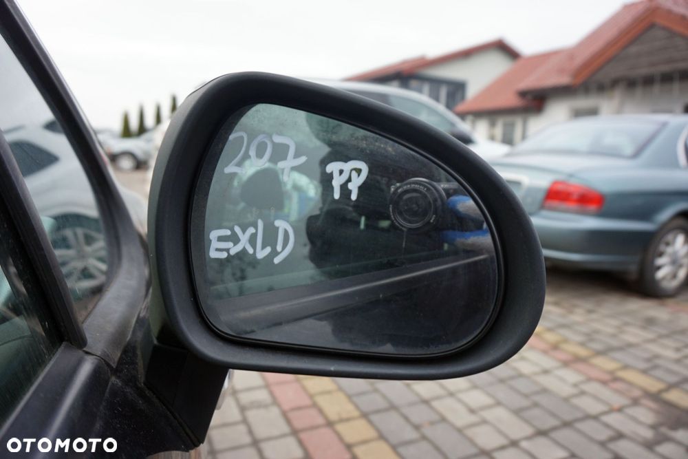 LUSTERKO ELEKTRYCZNE PRAWE 207  EXLD CZARNY PEUGEOT 2006-2009 - 3