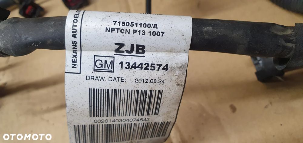 Instalacja wiązka silnika wtyczki wtyczka przewód kabel Opel Zafira C 1.4 Turbo - 10