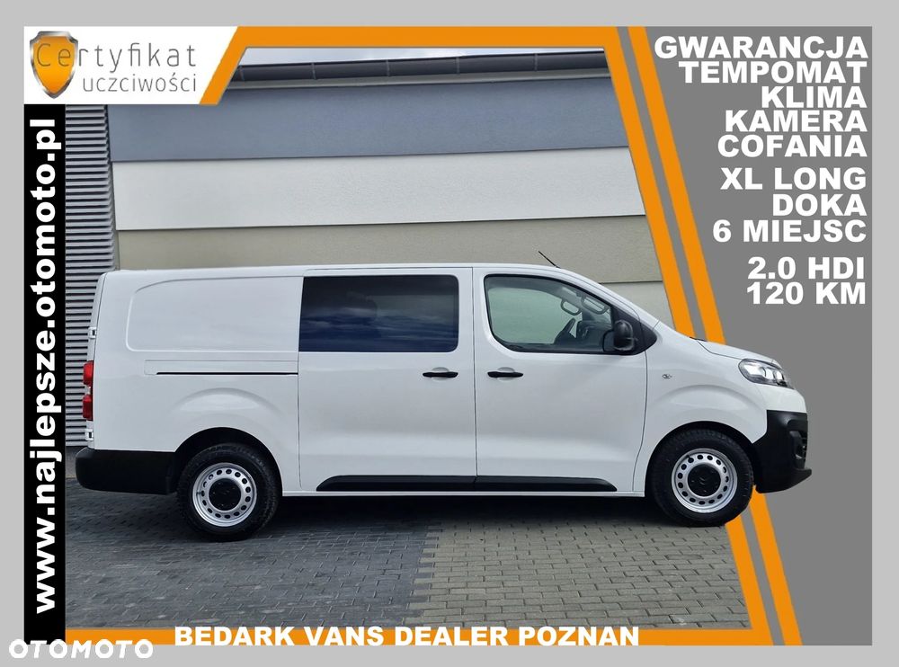 Peugeot Expert, XL LONG, BRYGADÓWKA, 6 miejsc, DOKA, kamera cofania, tempomat, klima