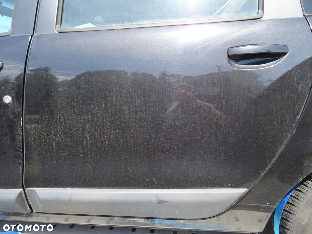 DACIA LODGY DRZWI LEWE TYLNE NV676 CZARNE ORYGINAL LAKIER STAN BDB SZYBA PODNOSNIK LISTWA ZAMEK KLAMKA ITP - 4