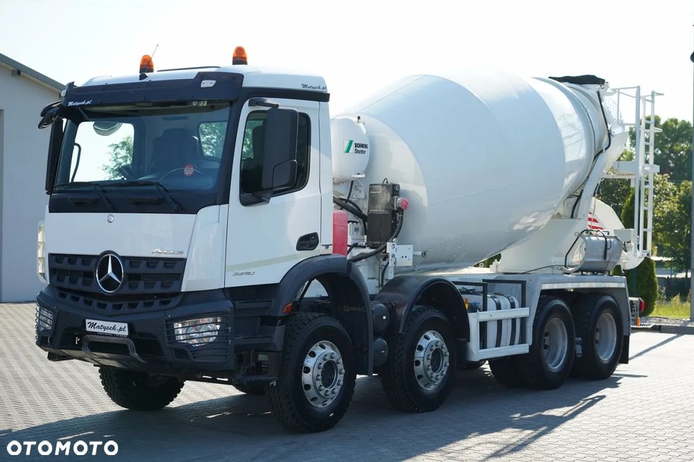Mercedes-Benz AROCS 3240 / GRUSZKA 9 M3 / 8x4 / BETONOMIESZARKA / SCHWING STETTER / AUTOMAT / OPONY 100% / EURO 6 - 2