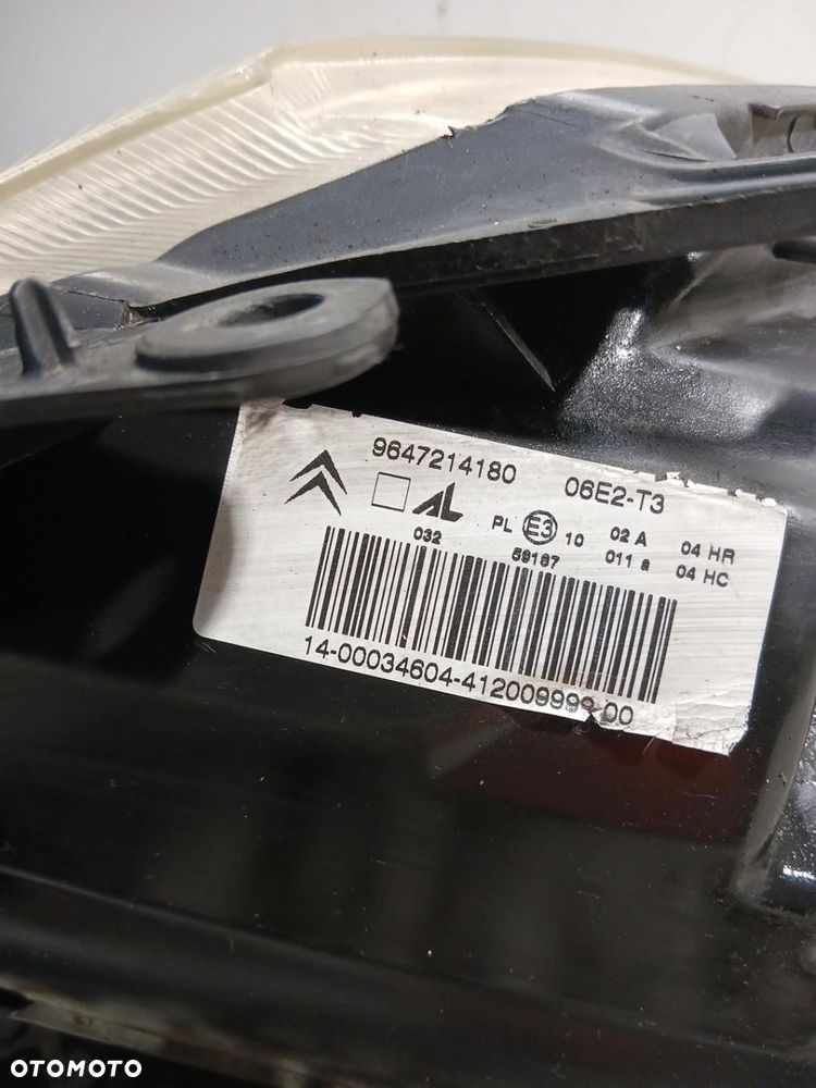 LAMPA PRAWA PRZEDNIA PRZÓD CITROEN C3 I 9647214180 - 3