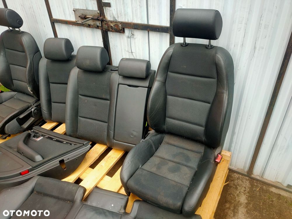 fotele kanapa audi a4 b6 speed s line pół skóra komplet - 5
