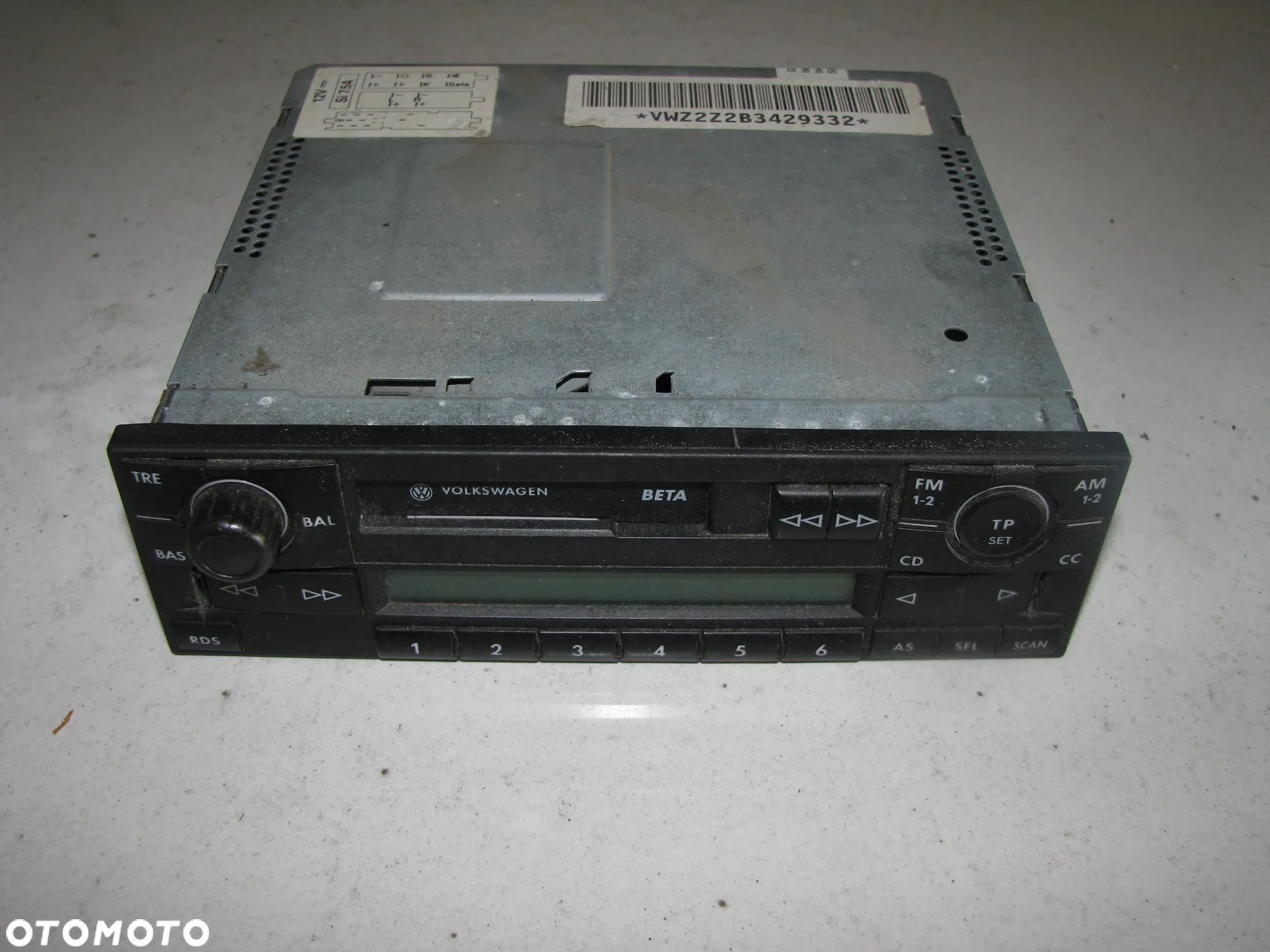 RADIO FABRYCZNE VOLKSWAGEN VW PASSAT B5 2000-2005 1J0035152E RADIO FABRYCZNE VOLKSWAGEN VW PASSAT B5 2000-2005 1J0035152E - 1