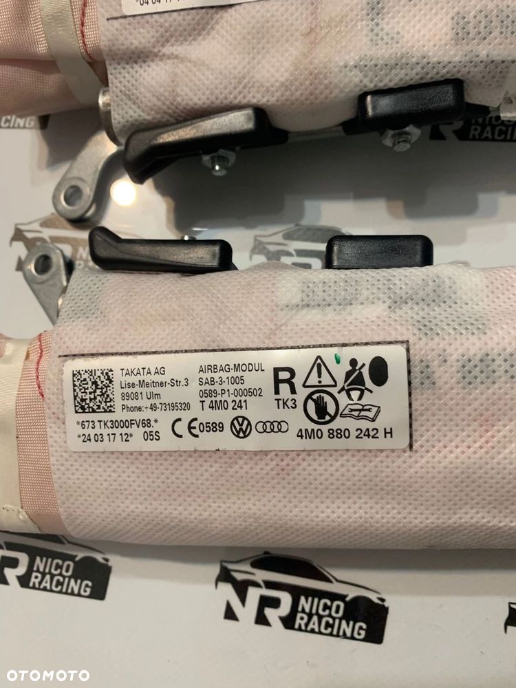 PODUSZKA FOTELA LEWA PRAWA PRZÓD AUDI Q7 4MO880241H 4MO880242H - 3