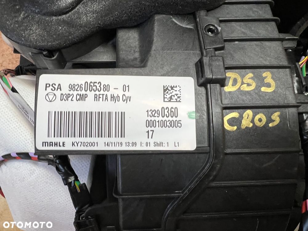 NAGRZEWNICA KLIMATRONIK WENTYLATOR  CITROEN DS3 CROSSBACK PEUGEOT 208 II EUROPA 2020 ROK - 5