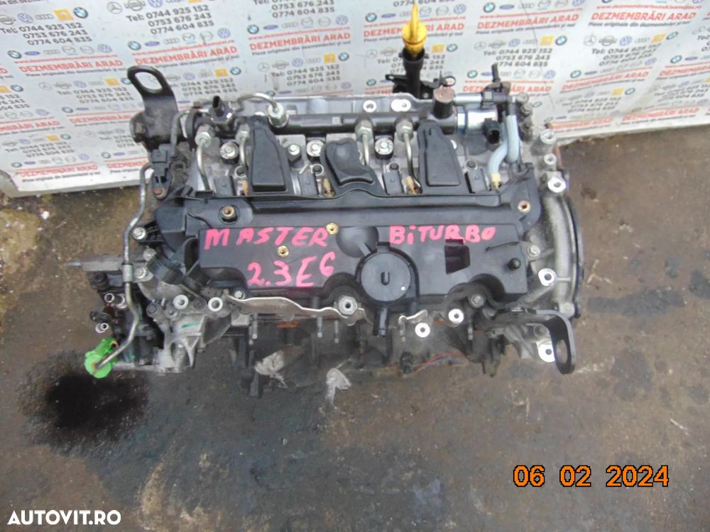 Motor renault Master 2.3 biturbo cod m9tf716 opel movano nissan nv400 - 2