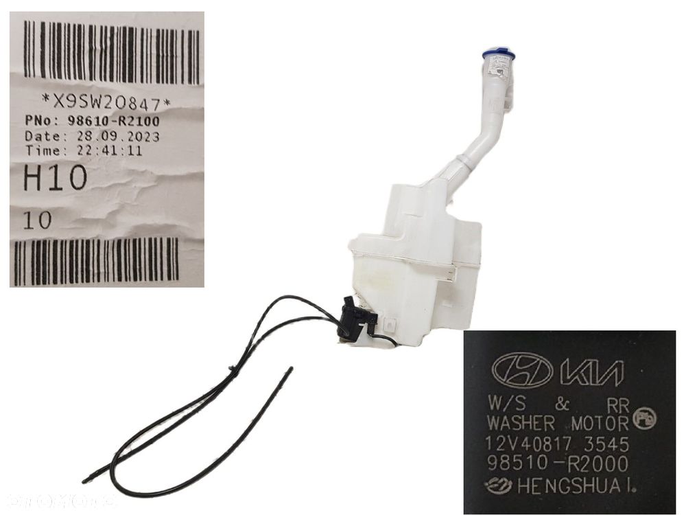 ZBIORNICZEK SPRYSKIWACZY POMPKA KIA SPORTAGE V 5 21-25 98610-R2100