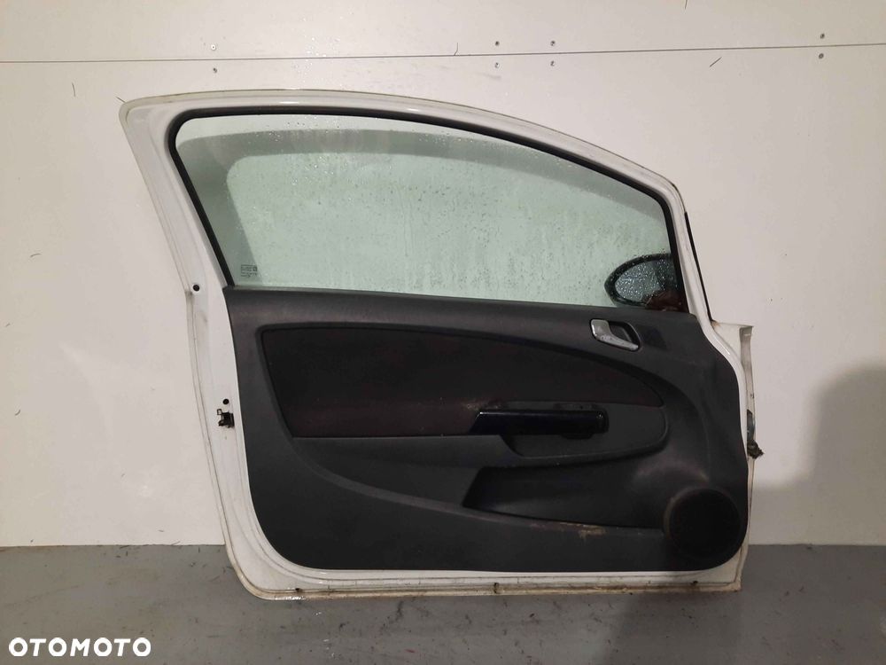 } DRZWI PRZÓD PRZEDNIE LEWE OPEL CORSA D 3D 3 DRZWI HB Y474 Z40R BIAŁE - 7