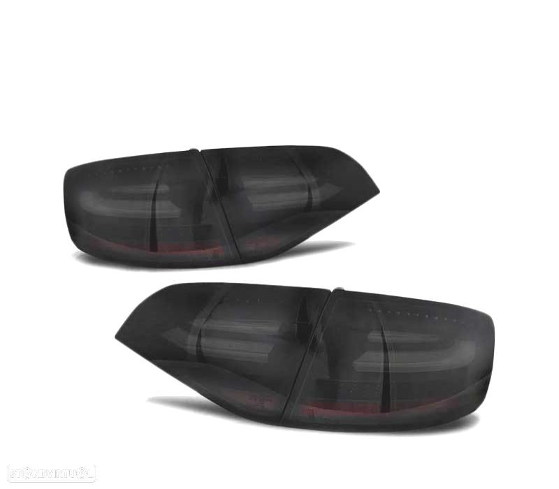 FAROLINS TRASEIROS LED PARA AUDI A4 B8 AVANT 08-11 PRETO FUMADO ESCURECIDO - 2