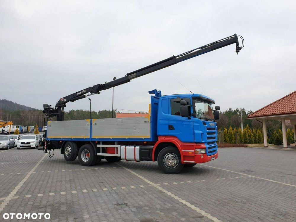 Scania R 400 LB 6x2 HDS Budowlanka Widły Oś Skrętna Super Stan - 4