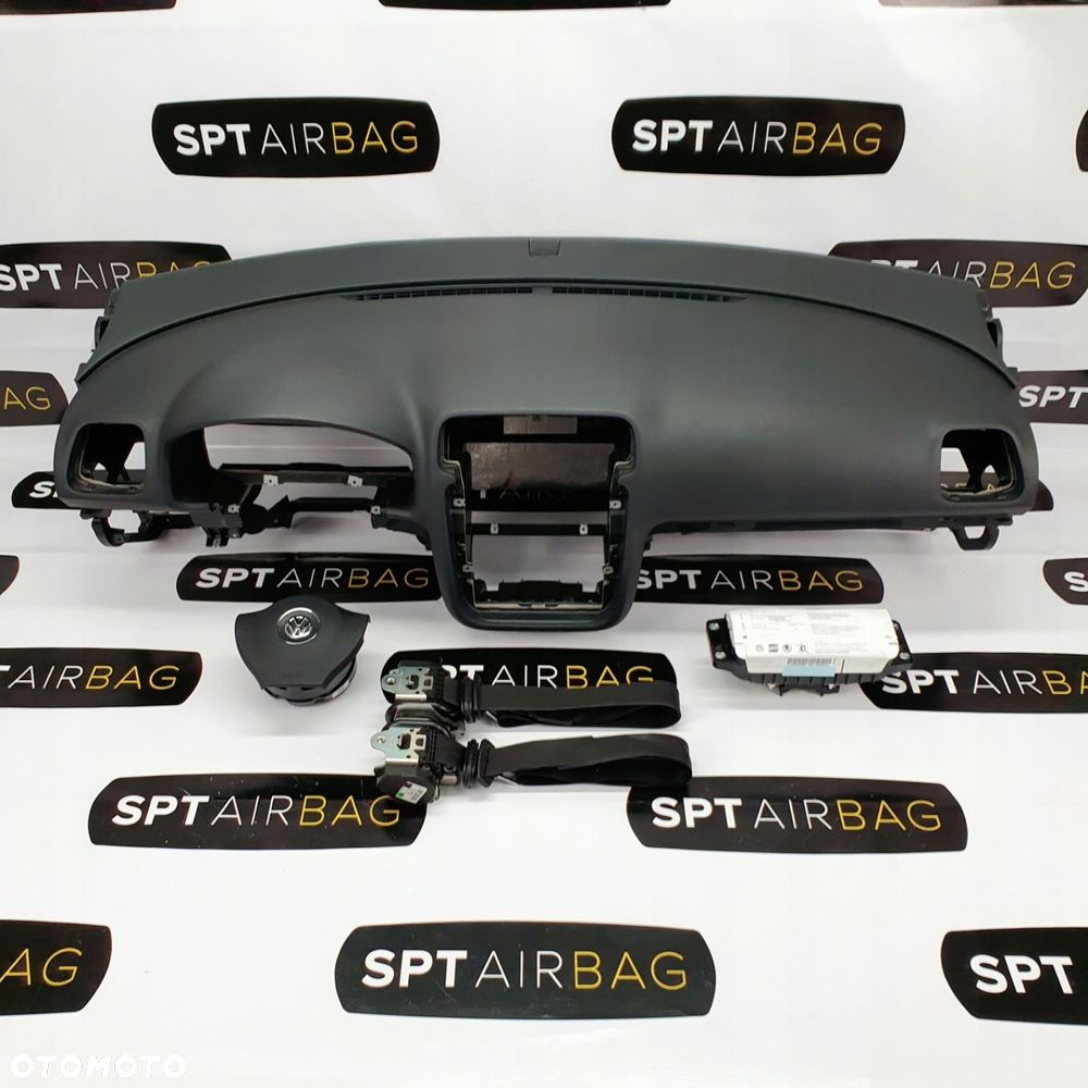 VW SCIROCCO I 1 LIFT DESKA ROZDZIELCZA KONSOLA KOKPIT PULPIT PODUSZKI AIRBAG AIR BAG PASY KIT SET - 1
