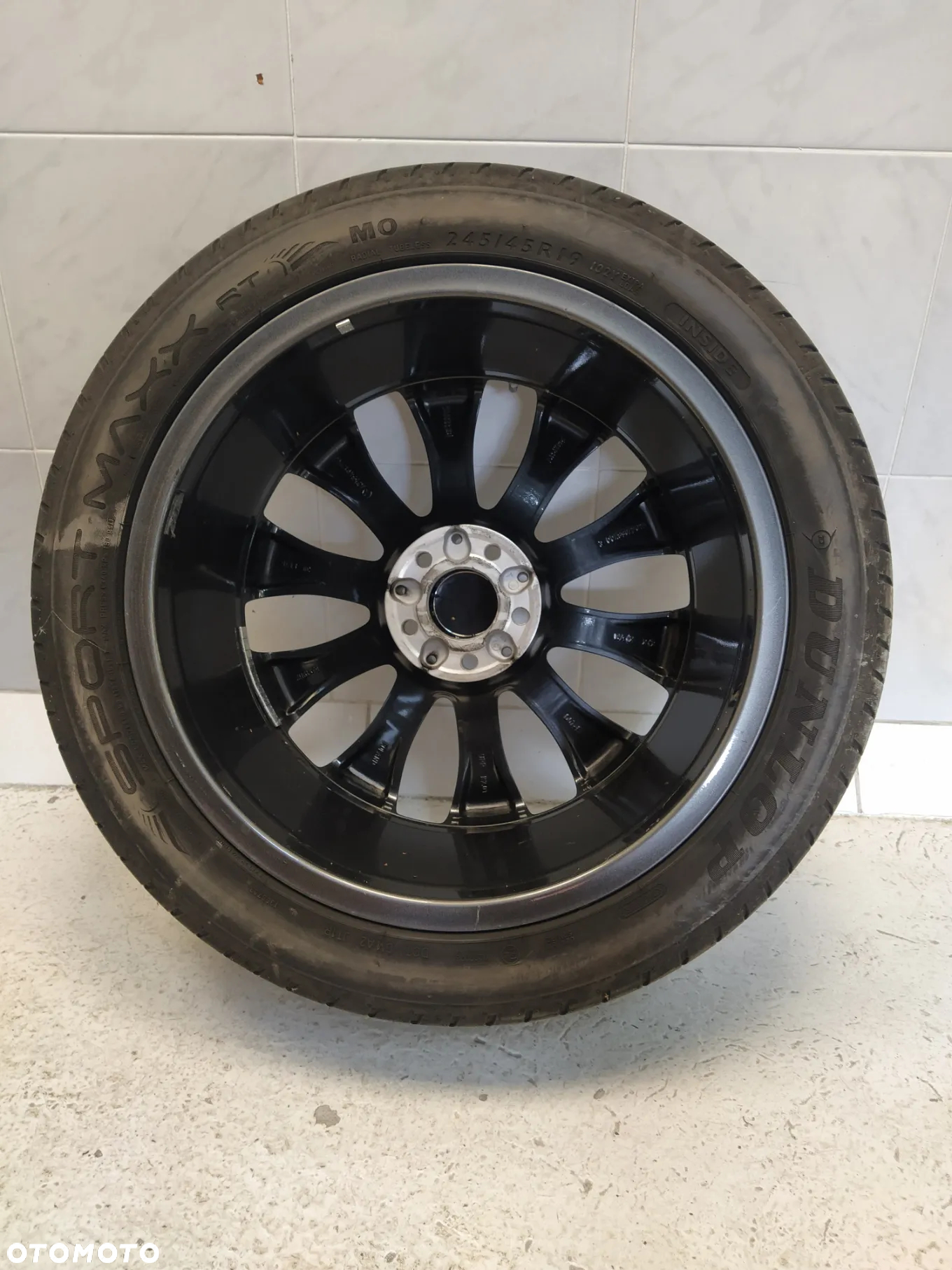 MERCEDES 8X19 4x FELGI ALUMINIOWE R19 5X112 ET38 OPONY 245/45 KOŁA 4X CZUJNIKI TPMS - 7