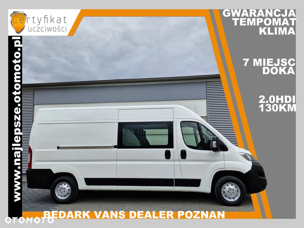 Peugeot Boxer L3H2, BRYGADÓWKA, 7 miejsc, DOKA, tempomat, klima,