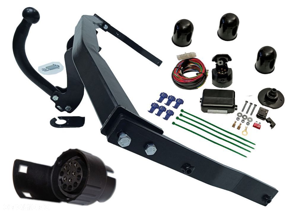 RENAULT SCENIC 2 II + GRAND HAK HOLOWNICZY Z MODUŁEM MODUŁ + WIĄZKA 7 PIN + GNIAZDO + ADAPTER 7/13 - 10