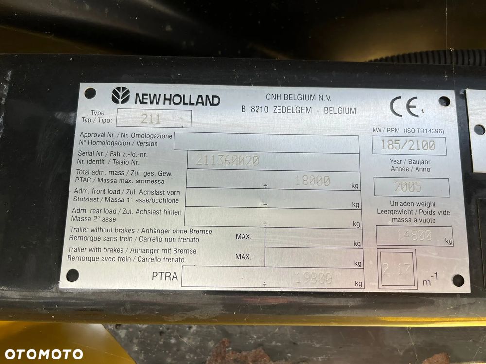 New Holland CX740, 5.18m vario, 2005r. - 5