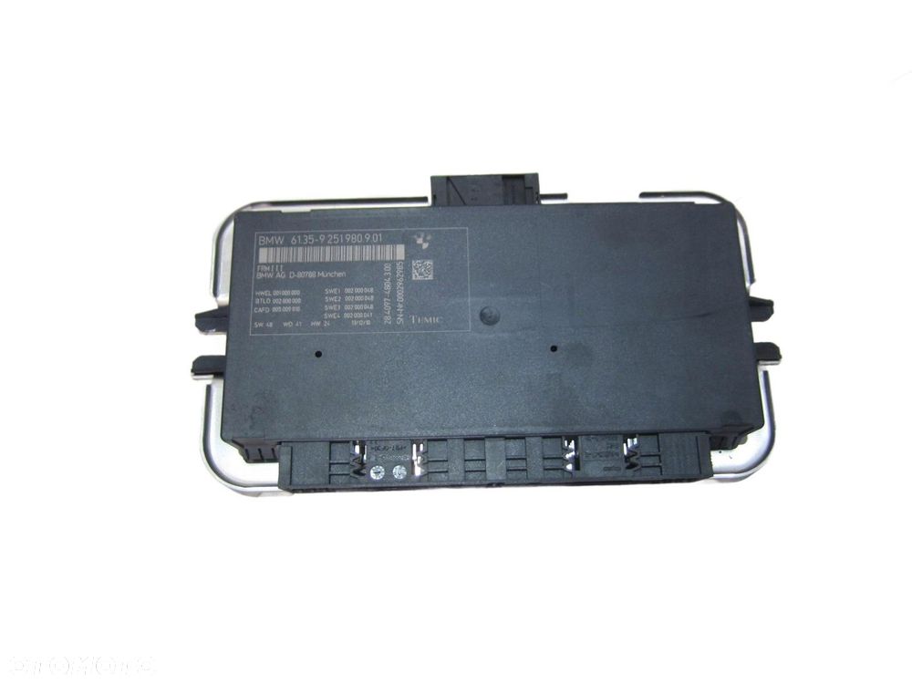 BMW X3 F25 F10 F06 MODUŁ STEROWNIK ŚWIATEŁ 9251980 FRM 6992947 61359251980 - 1