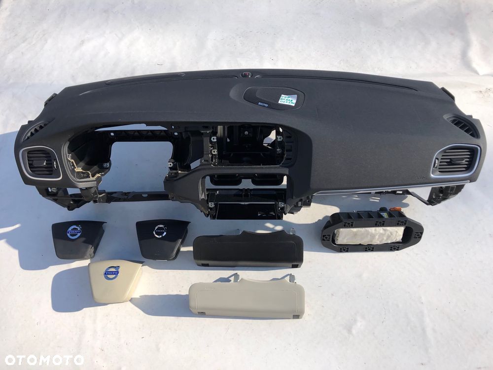 VOLVO V40 DESKA KONSOLA KOKPIT PULPIT PÓŁKA PARAPET PODUSZKI AIRBAG PASY PAS oryginał !!! OKAZJA !!! - 2