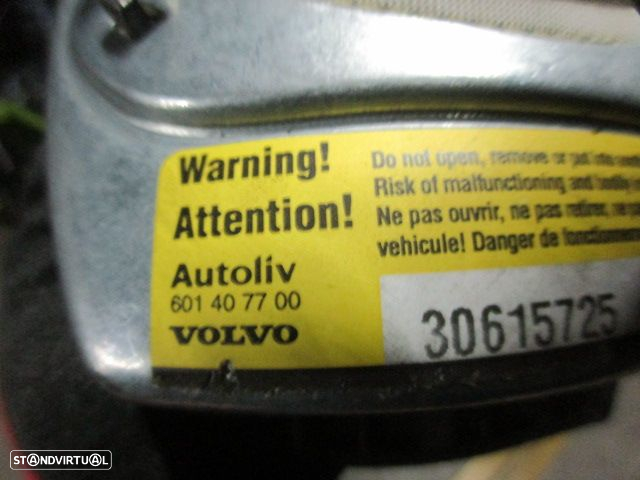 Kit Airbags 30615716 601220700B 601407700 8697679 8651201 8651200 VOLVO V50 2004 2.0D 136CV 5P CINZA PRETO - 8