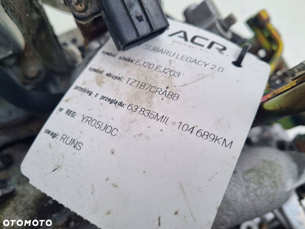 SILNIK Subaru Outback III 2.0 16V 138KM udokumentowane 104tyś EJ20 EJ202 - 11