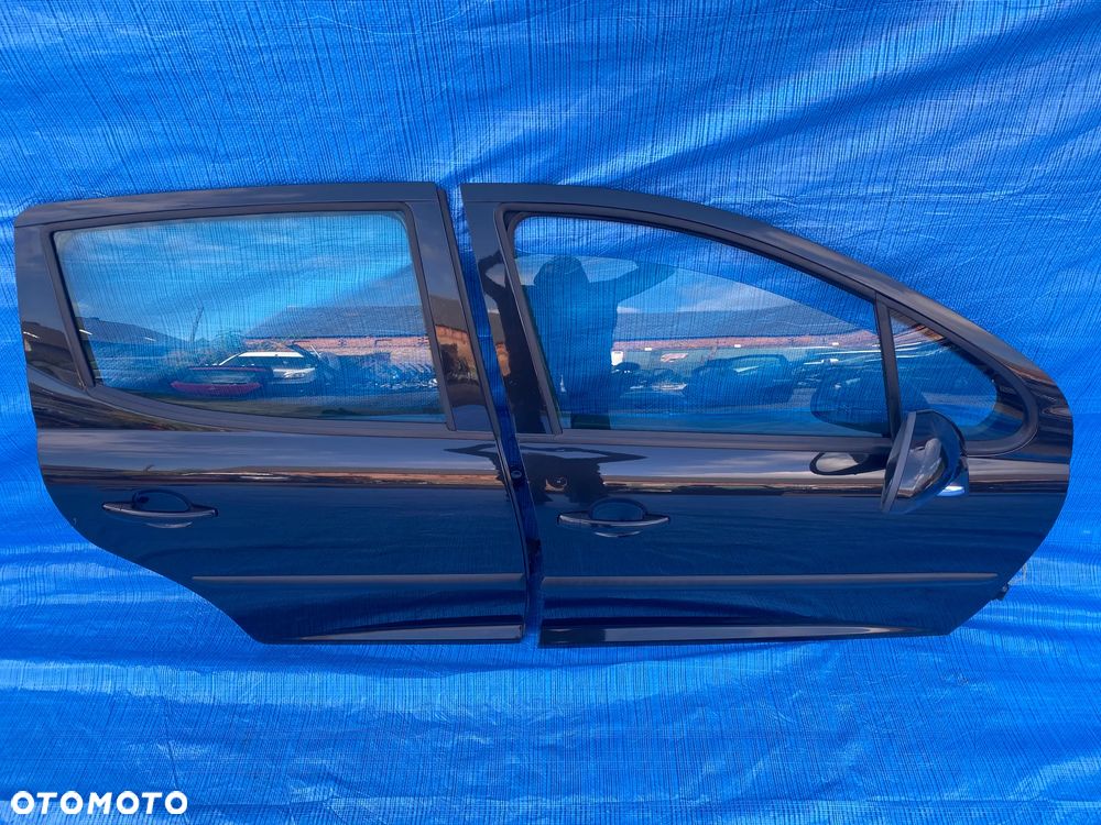 DRZWI PRAWE PRAWY TYŁ TYLNE  PEUGEOT 207 SW KOMBI EXL CZARNE - 6